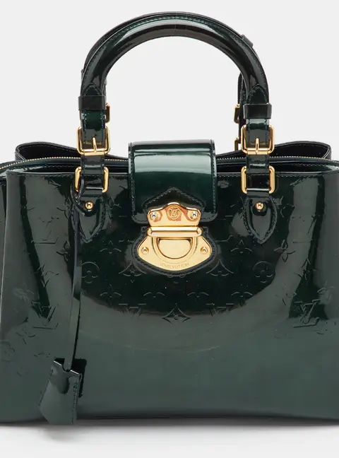 Louis Vuitton Melrose Avenue Vert Bronze Monogram Vernis Bag