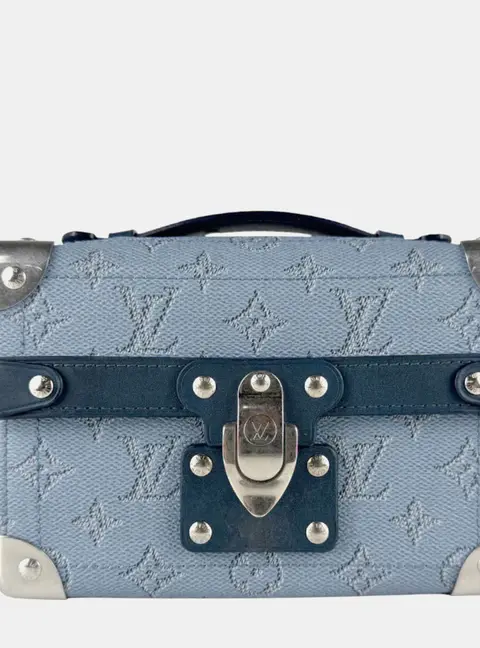 Louis Vuitton Soul Trunk Monogram Heritage Canvas Blue Shoulder Bag