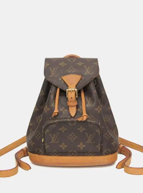 Louis Vuitton Montsouris Mini Brown Monogram Canvas Backpack Bag