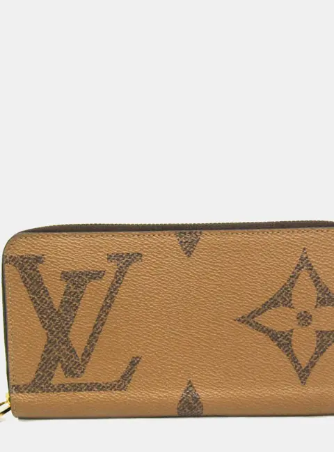 Louis Vuitton Monogram Giant Reverse Zippy Wallet Brown Monogram Canvas Wallet