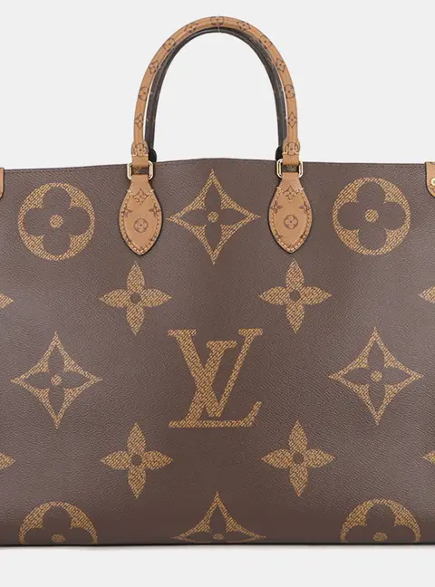Louis Vuitton Onthego GM Brown and Tan Monogram Canvas Tote Bag