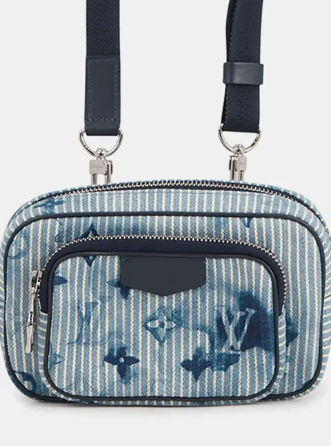 Louis Vuitton Pochette Outdoors Blue Monogram Denim Canvas Crossbody Bag