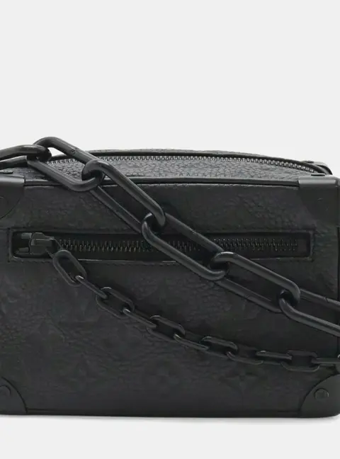 Louis Vuitton Mini Soft Trunk Taurillon Monogram Noir Black Leather Bag