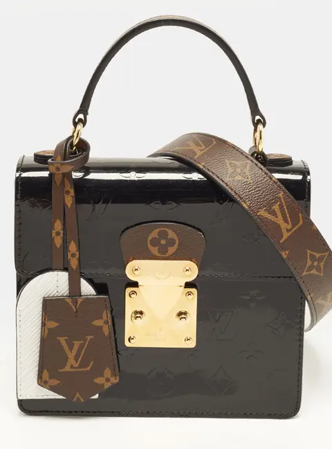 Louis Vuitton Spring Street Black Monogram Vernis Bag