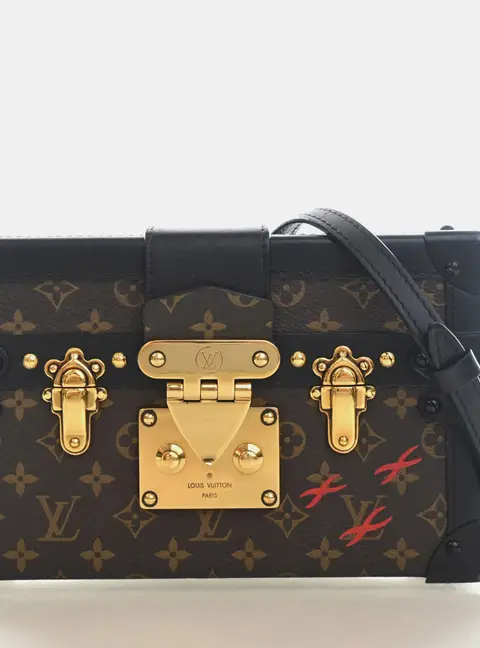 Louis Vuitton Monogram Petite Malle Brown Monogram Canvas Shoulder Bag