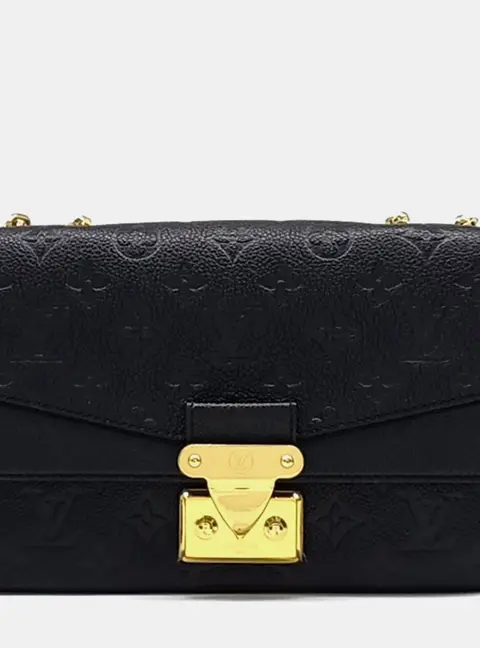 Louis Vuitton Marceau Black Empreinte Leather Shoulder Bag