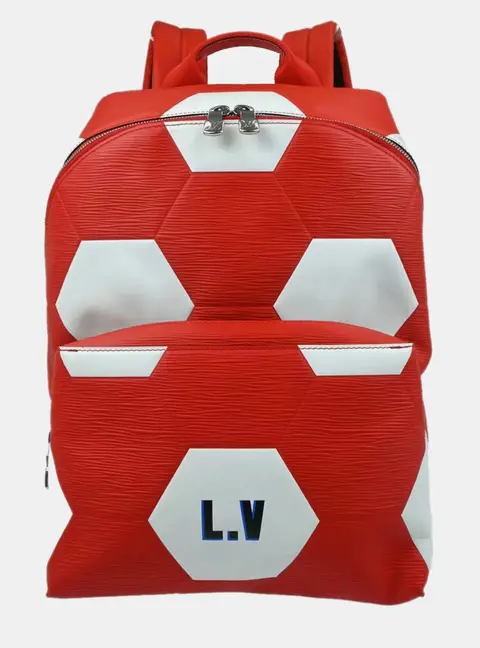 Louis Vuitton FIFA World Cup Apollo Rouge Red White Epi Leather Backpack Bag