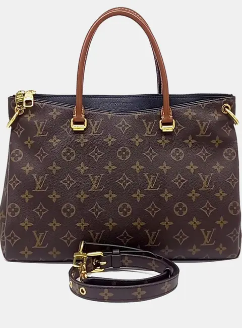 Louis Vuitton Pallas GM Brown Monogram Canvas Shoulder Bag