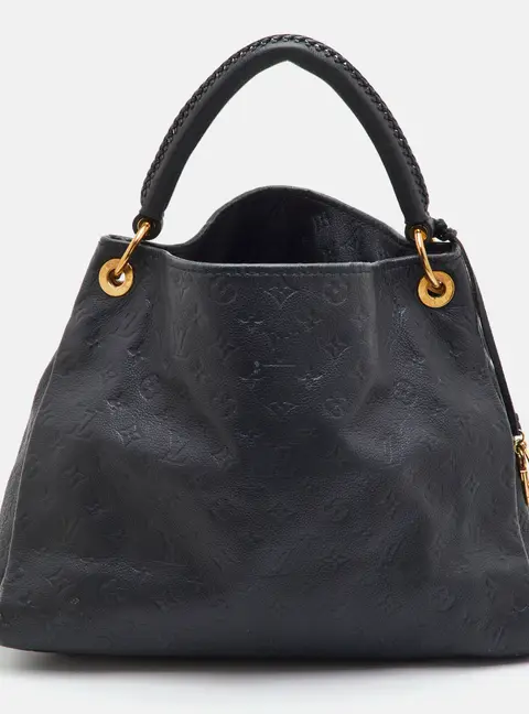 Louis Vuitton Artsy MM Black Monogram Empreinte Leather Bag
