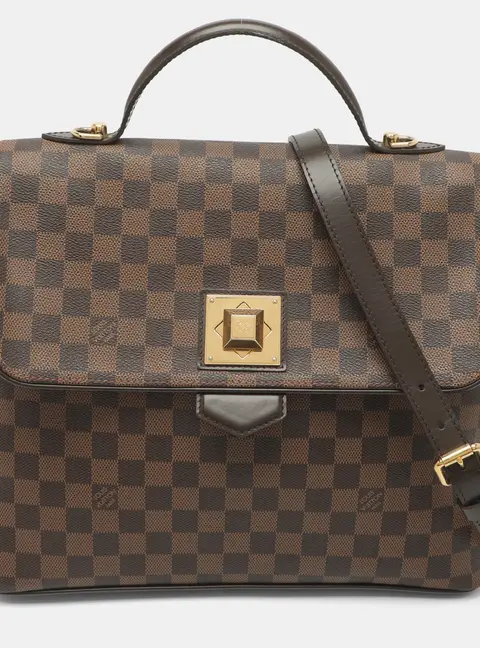 Louis Vuitton Bergamo GM Damier Ebene Canvas Bag