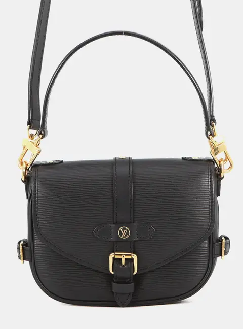 Louis Vuitton Saumur BB Noir Epi Leather Crossbody Bag