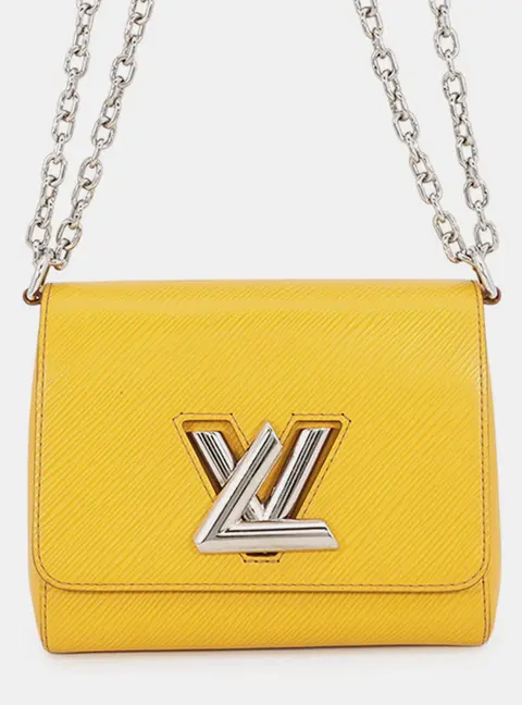 Louis Vuitton Twist PM Yellow Epi Leather Shoulder Bag