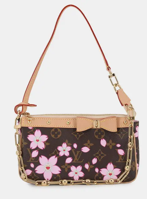 Louis Vuitton Pochette Accessoires PM Brown Monogram Canvas Shoulder Bag