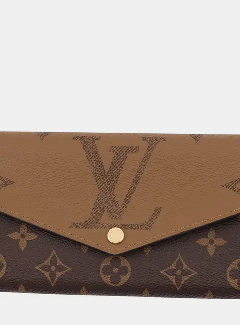 Louis Vuitton Sarah Brown Monogram Reverse Canvas Wallet