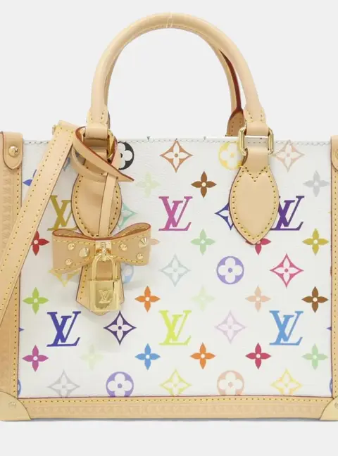Louis Vuitton OnTheGo PM White Monogram Canvas Top Handle Bag