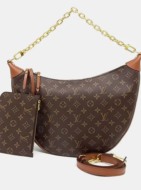 Louis Vuitton Brown PVC Loop Hobo Bag