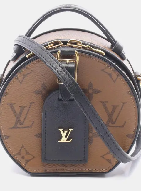Louis Vuitton Mini Boite Chapeau  Brown Monogram Reverse Canvas Crossbody Bag