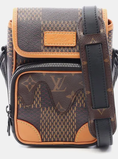 Louis Vuitton Nigo Nano Amazone  Brown Monogram Ebene Giant Messenger Bag