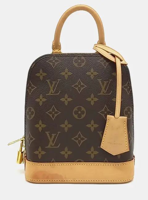 Louis Vuitton Brown PVC Monogram Alma Backpack