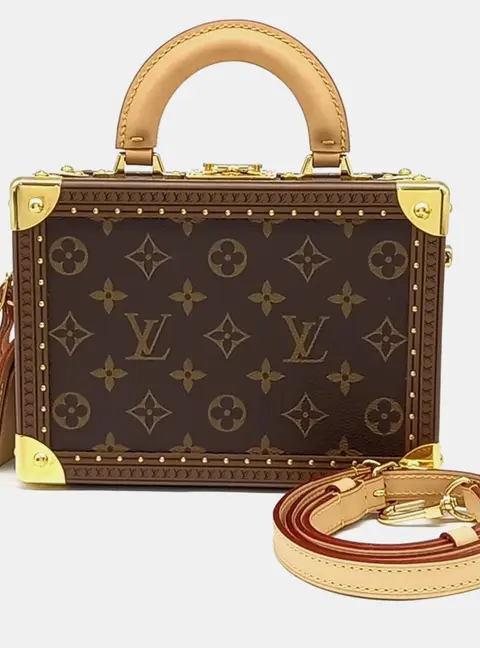 Louis Vuitton Petite Malle PM Brown Monogram Canvas Crossbody Bag