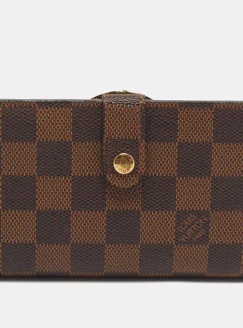 Louis Vuitton Portefeuille Viennois Damier Ebene Canvas Compact Wallet