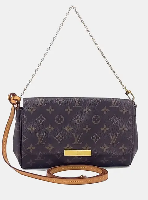 Louis Vuitton Favorite MM Brown Monogram Canvas Crossbody Bag