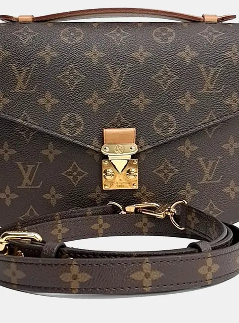 Louis Vuitton Brown PVC Monogram Pochette M&eacute;tis