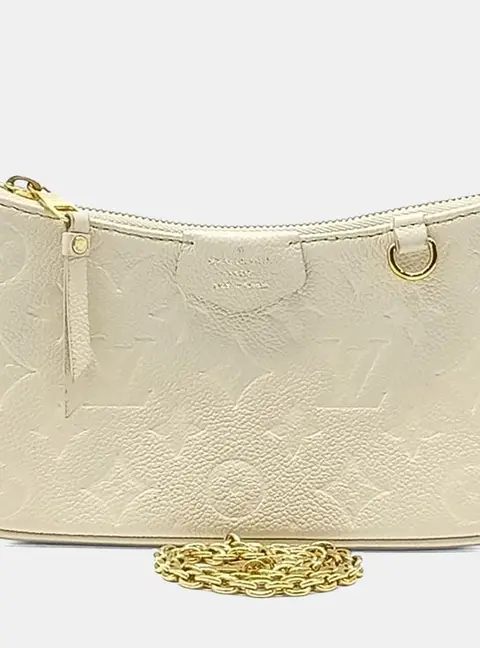 Louis Vuitton Cream Leather Empreinte Easy Pouch on Strap M81066