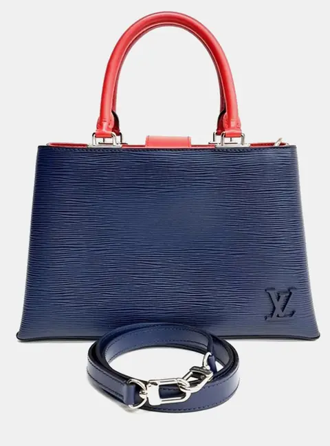 Louis Vuitton Navy Blue Red Leather Epi Cl&eacute;ver PM M53512