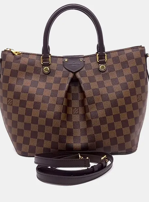 Louis Vuitton Damier Sienna Brown Coated Canvas MM N41546
