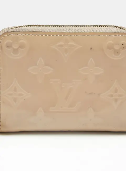 Louis Vuitton Zippy Rose Florentine Monogram Vernis Coin Purse
