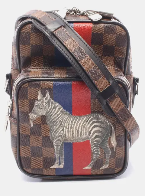 Louis Vuitton Amazone Savannah Chapman Brothers Damier Ebene Canvas Crossbody Bag