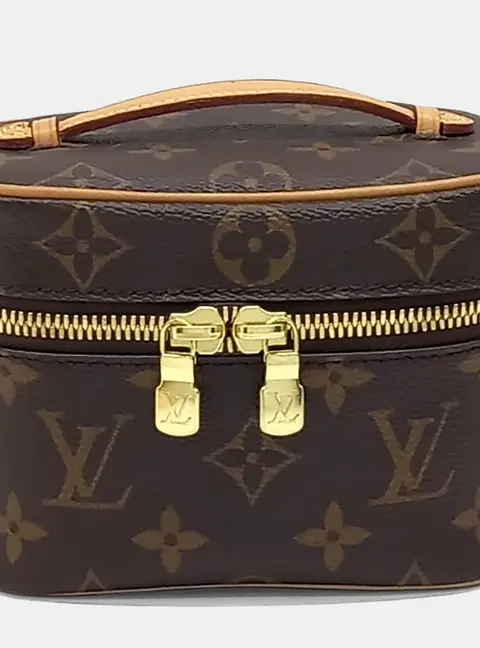 Louis Vuitton Nice Nano Brown Monogram Canvas Vanity Bag