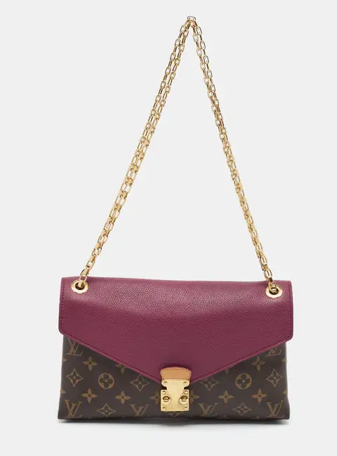 Louis Vuitton Aurore Monogram Canvas and Leather Pallas Chain Bag