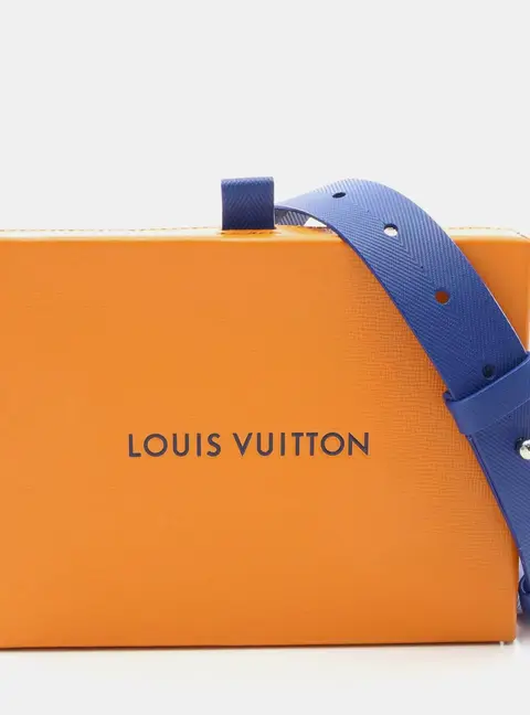 Louis Vuitton Shopper Saffron Cowhide Leather Clutch Crossbody Bag