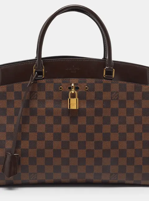 Louis Vuitton Damier Ebene Canvas Rivoli MM Bag
