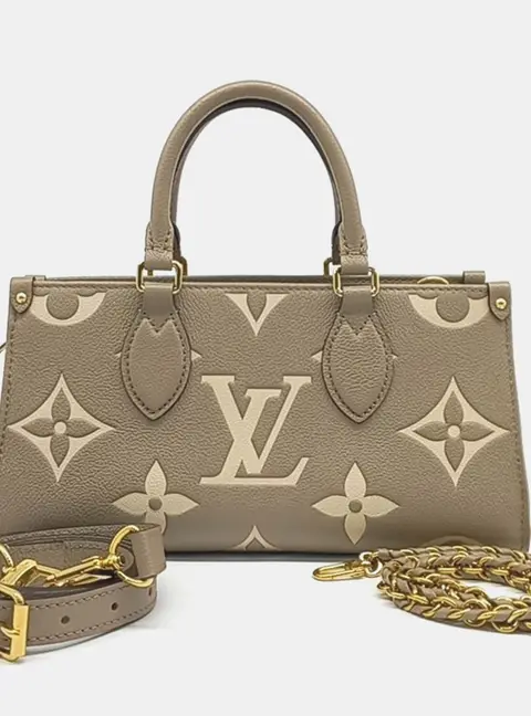 Louis Vuitton Empreinte on the Go East West Beige Leather M23641