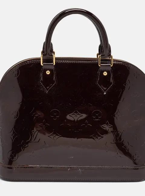Louis Vuitton Alma PM Amarante Monogram Vernis Bag