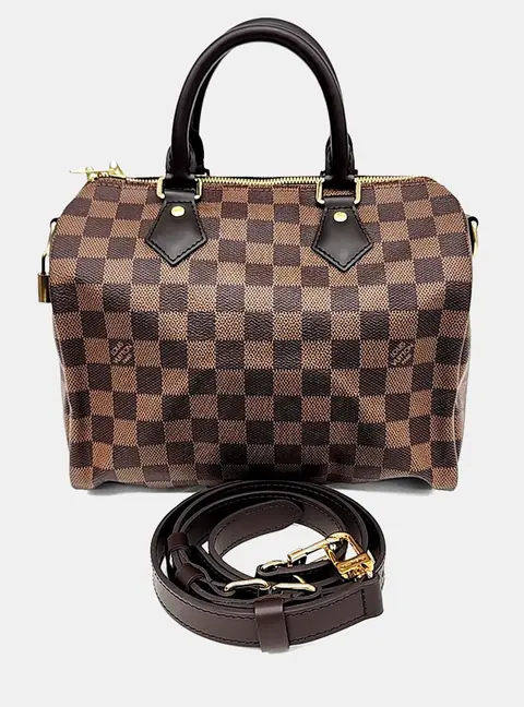 Louis Vuitton Brown PVC Damier Speedy 25 N41368