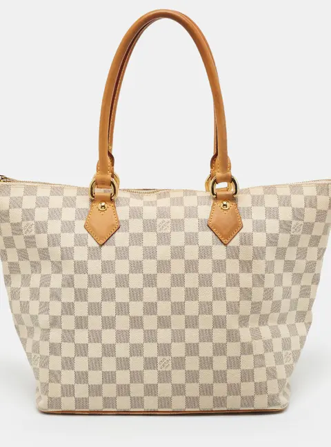 Louis Vuitton Saleya MM Damier Azur Canvas Bag
