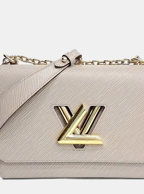 Louis Vuitton Twist MM Beige Epi Leather Shoulder Bag