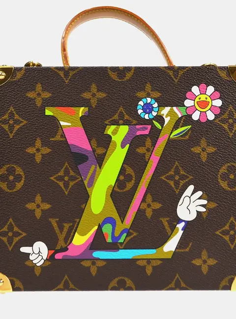 Louis Vuitton Takashi Murakami Monogram Canvas Trunk Top Handle Bag