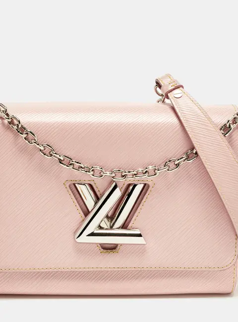 Louis Vuitton Twist Chain MM Rose Ballerine Epi Leather Bag