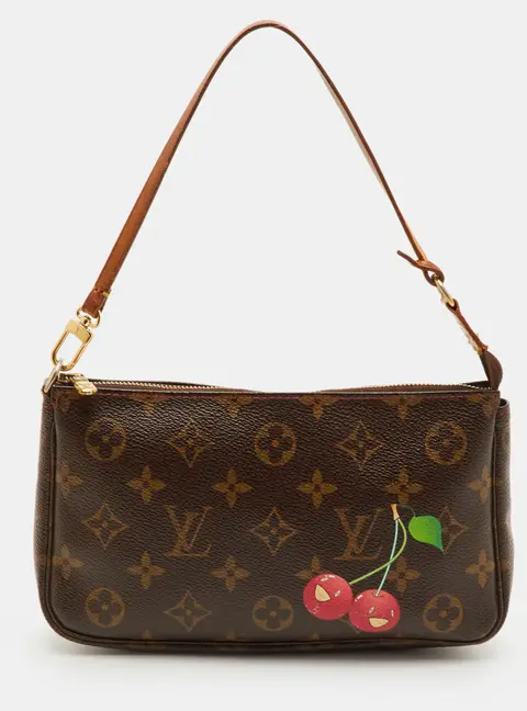 Louis Vuitton Pochette Accessoires Monogram Canvas Cerises Bag