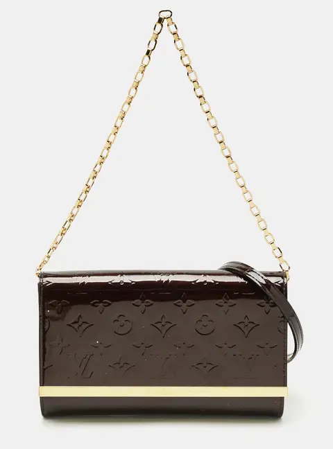 Louis Vuitton Ana Amarante Monogram Vernis Clutch