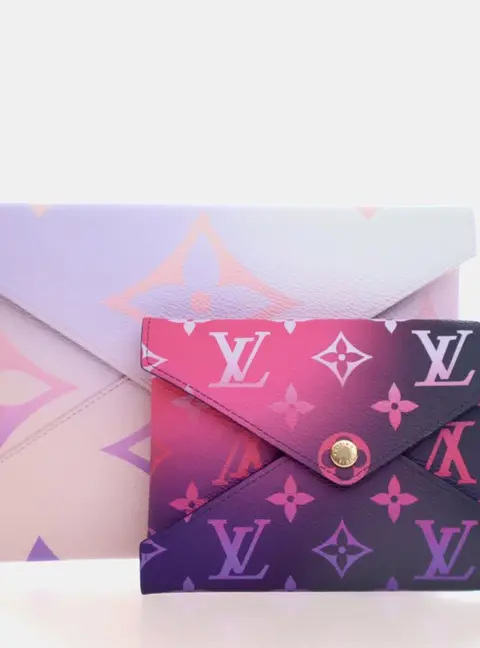 Louis Vuitton Spring In The City Monogram Giant Kirigami Multicolor Monogram Coated Canvas Clutch Bag