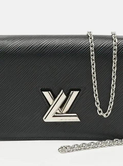 Louis Vuitton Twist Black Epi Leather Wallet On Chain