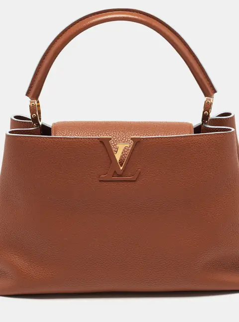 Louis Vuitton Capucines MM Brown Leather Bag