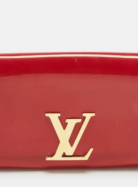 Louis Vuitton Indian Rose Vernis Leather Louise Clutch