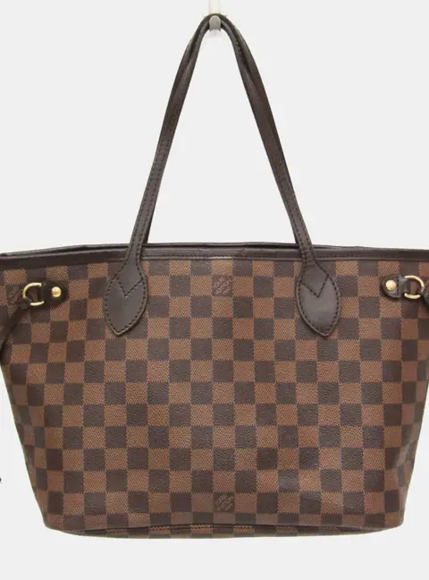 Louis Vuitton Damier Neverfull PM Brown Damier Ebene Coated Canvas Tote Bag